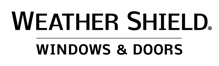 Black and white Weather Shield® logo.